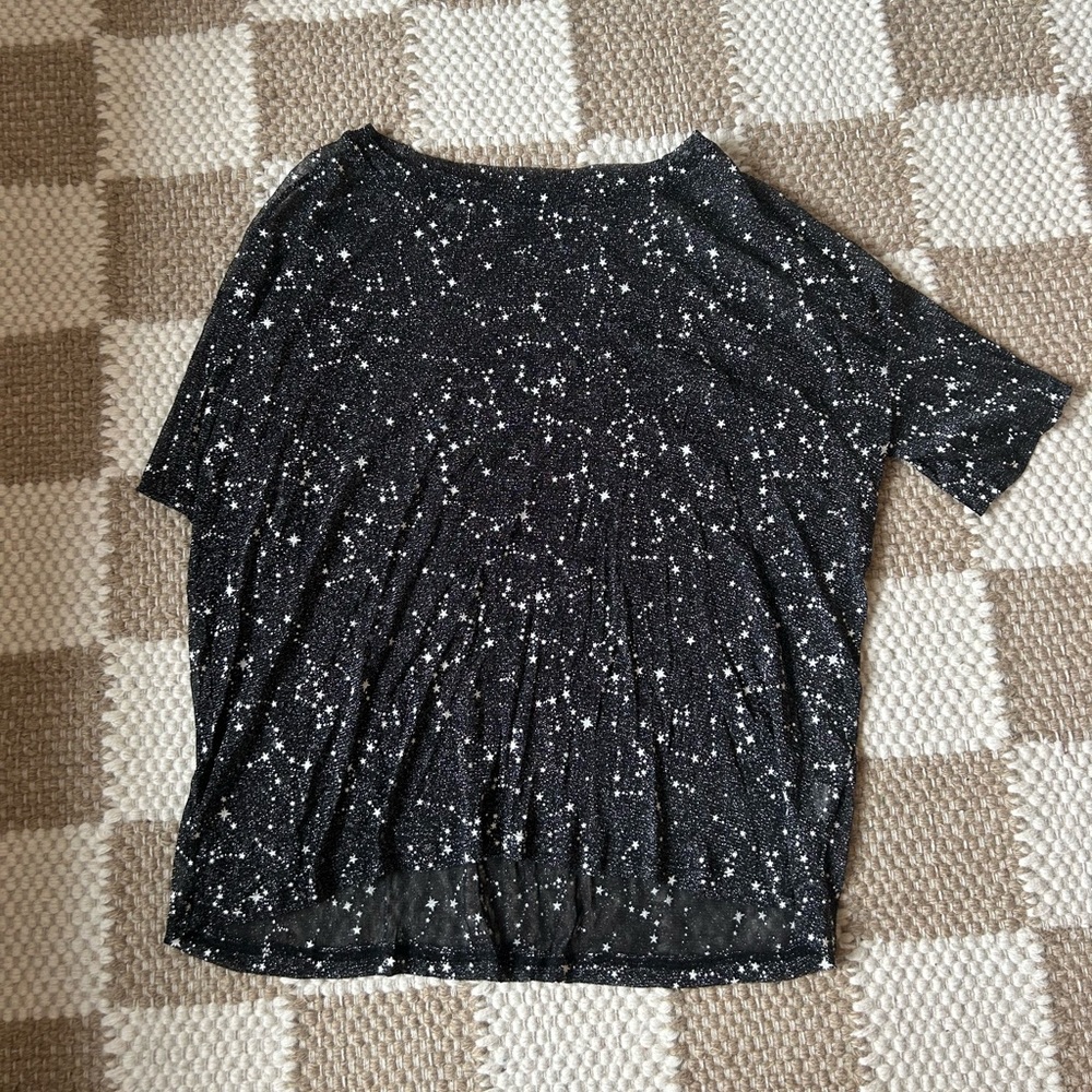 Glitter Sheer Galaxy Shirt Eras Tour Fit!!